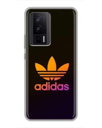 Чехол для Xiaomi POCO F5 Pro с картинкой «Градиент Adidas»