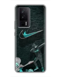 Чехол для Xiaomi POCO F5 Pro с картинкой «Спортивный арт Nike»