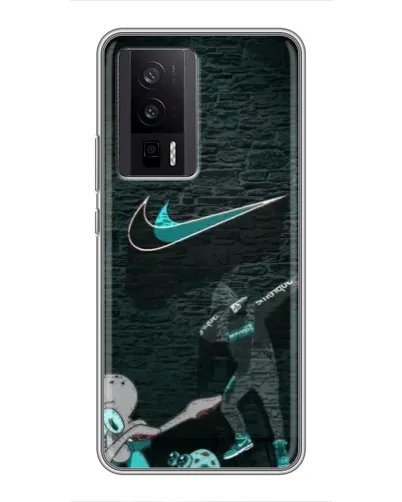 Чехол для Xiaomi POCO F5 Pro с картинкой «Спортивный арт Nike»