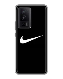 Чохол для Xiaomi POCO F5 Pro з картинкою «Мінімалістичний Найк» Чохол для Xiaomi POCO F5 Pro з картинкою «Мінімалістичний Найк»