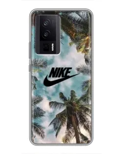 Чохол для Xiaomi POCO F5 Pro з картинкою «Тропічний принт Nike» Чохол для Xiaomi POCO F5 Pro з картинкою «Тропічний принт Nike»