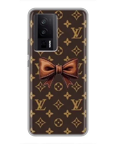 Чехол для Xiaomi POCO F5 Pro с картинкой «LV с бантом»