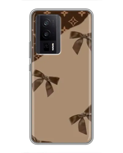 Чехол для Xiaomi POCO F5 Pro с картинкой «LV — кофейный атлас»