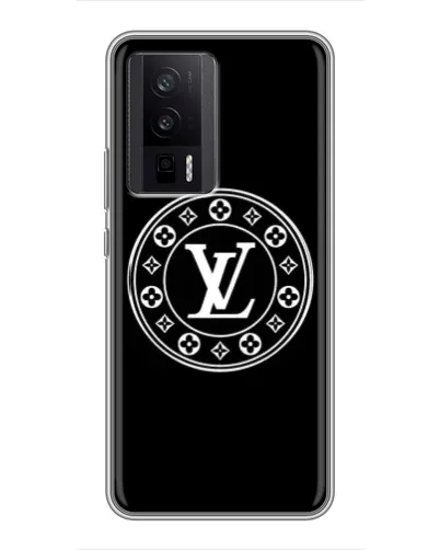 Чехол для Xiaomi POCO F5 Pro с картинкой «LV — печать стиля»