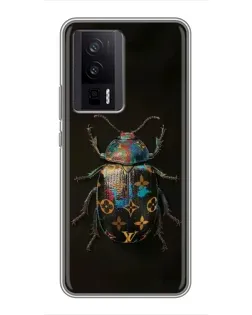 Чехол для Xiaomi POCO F5 Pro с картинкой «LV — мраморный принт»