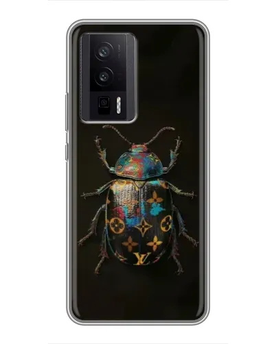 Чехол для Xiaomi POCO F5 Pro с картинкой «LV — мраморный принт»