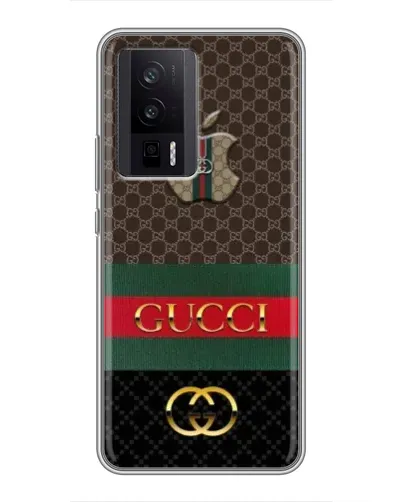 Чехол для Xiaomi POCO F5 Pro с картинкой «Gucci — брендированный десерт»