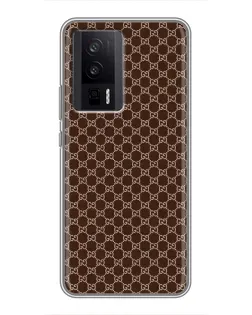 Чохол для Xiaomi POCO F5 Pro з картинкою «Gucci — шоколадна сітка»