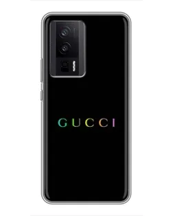 Чохол для Xiaomi POCO F5 Pro з картинкою «Gucci — неоновий мінімалізм»