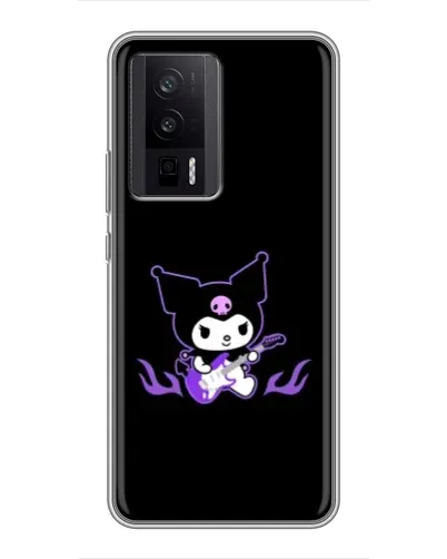 Чехол для Xiaomi POCO F5 Pro с картинкой «Электрическая Kuromi» Чехол для Xiaomi POCO F5 Pro с картинкой «Электрическая Kuromi»