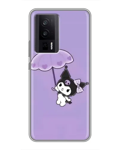Чехол для Xiaomi POCO F5 Pro с картинкой «Kuromi с зонтиком» Чехол для Xiaomi POCO F5 Pro с картинкой «Kuromi с зонтиком»