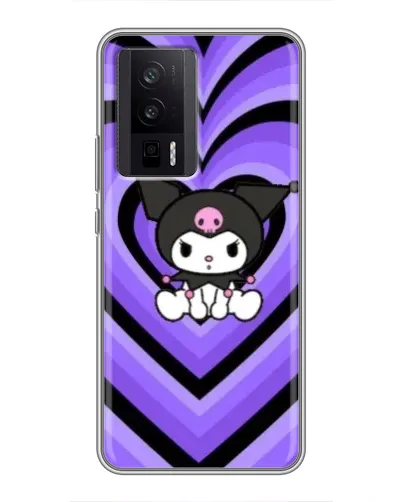 Чехол для Xiaomi POCO F5 Pro с картинкой «Kuromi и фиолетовые сердца» Чехол для Xiaomi POCO F5 Pro с картинкой «Kuromi и фиолетовые сердца»