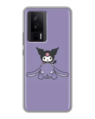 Чехол для Xiaomi POCO F5 Pro с картинкой «Kuromi на лиловом фоне» Чехол для Xiaomi POCO F5 Pro с картинкой «Kuromi на лиловом фоне»