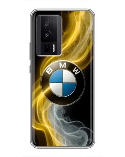 Чехол для Xiaomi POCO F5 Pro с картинкой «Золотистый дым BMW»