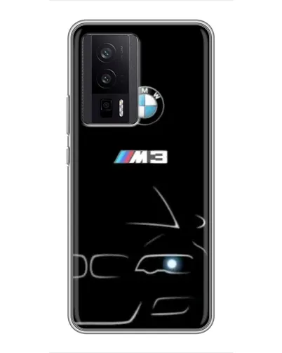 Чехол для Xiaomi POCO F5 Pro с картинкой «Минималистичный принт BMW M3»