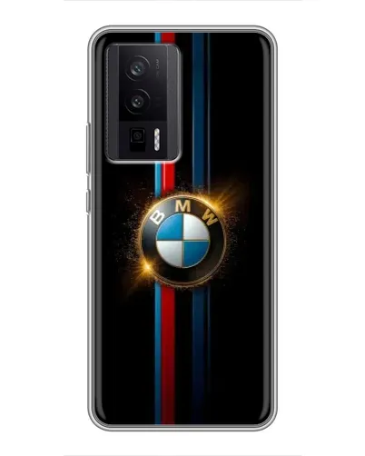 Чехол для Xiaomi POCO F5 Pro с картинкой «BMW M-Power неон»
