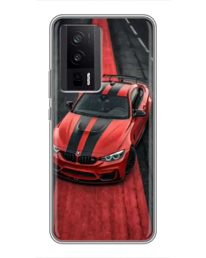 Чехол для Xiaomi POCO F5 Pro с картинкой «BMW на красной дорожке»