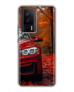Чехол для Xiaomi POCO F5 Pro с картинкой «Осенняя BMW M4»