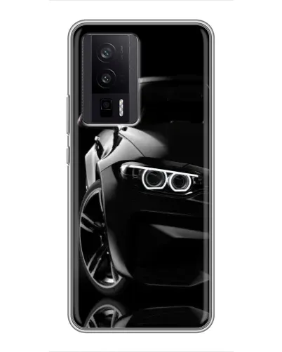 Чехол для Xiaomi POCO F5 Pro с картинкой «Черная BMW — профиль» Чехол для Xiaomi POCO F5 Pro с картинкой «Черная BMW — профиль»
