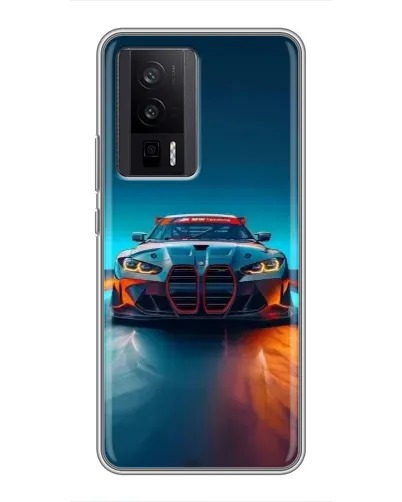 Чехол для Xiaomi POCO F5 Pro с картинкой «BMW — огни неона» Чехол для Xiaomi POCO F5 Pro с картинкой «BMW — огни неона»