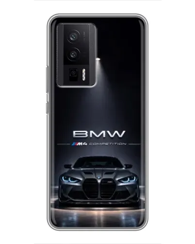 Чехол для Xiaomi POCO F5 Pro с картинкой «BMW сквозь ночной город» Чехол для Xiaomi POCO F5 Pro с картинкой «BMW сквозь ночной город»