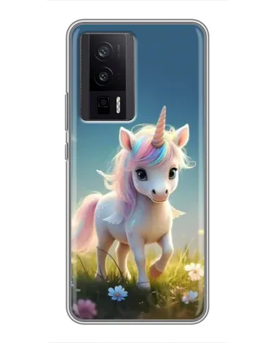 Чехол для Xiaomi POCO F5 Pro с картинкой «Единорог на поляне» Чехол для Xiaomi POCO F5 Pro с картинкой «Единорог на поляне»