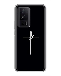 Чехол для Xiaomi POCO F5 Pro с картинкой «Тонкий крест» Чехол для Xiaomi POCO F5 Pro с картинкой «Тонкий крест»