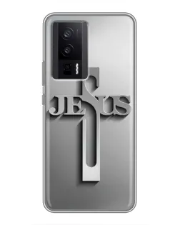 Чехол для Xiaomi POCO F5 Pro с картинкой «Металлический крест Jesus» Чехол для Xiaomi POCO F5 Pro с картинкой «Металлический крест Jesus»