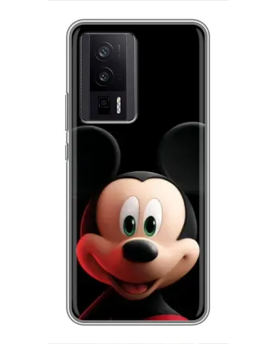 Чехол для Xiaomi POCO F5 Pro с картинкой «Улыбающийся Микки Маус»
