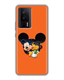 Чехол для Xiaomi POCO F5 Pro с картинкой «Сердце Микки Минни»