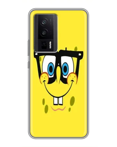Чехол для Xiaomi POCO F5 Pro с картинкой «Минималистичный Спанч Боб» Чехол для Xiaomi POCO F5 Pro с картинкой «Минималистичный Спанч Боб»