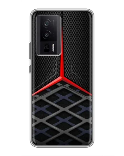 Чехол для Xiaomi POCO F5 Pro с картинкой «Mercedes Carbon Grid»