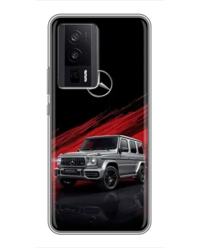 Чехол для Xiaomi POCO F5 Pro с картинкой «Mercedes G-Class красный»