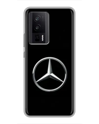 Чехол для Xiaomi POCO F5 Pro с картинкой «Mercedes классический лого»