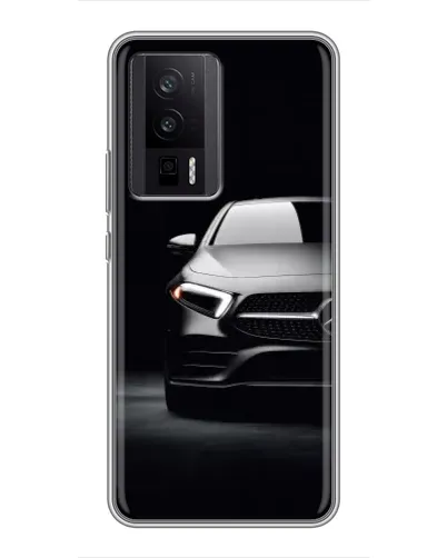 Чехол для Xiaomi POCO F5 Pro с картинкой «Свет фар Mercedes»