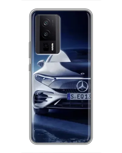 Чехол для Xiaomi POCO F5 Pro с картинкой «Mercedes EQ — будущее»