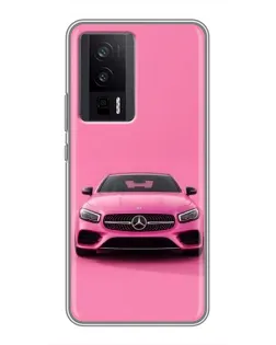 Чехол для Xiaomi POCO F5 Pro с картинкой «Розовый Mercedes AMG» Чехол для Xiaomi POCO F5 Pro с картинкой «Розовый Mercedes AMG»