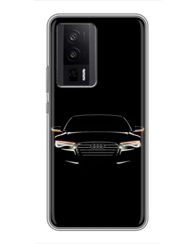 Чехол для Xiaomi POCO F5 Pro с картинкой «Audi — ночной контур»