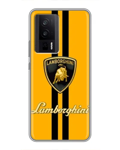 Чехол для Xiaomi POCO F5 Pro с картинкой «Lamborghini Stripe желтый» Чехол для Xiaomi POCO F5 Pro с картинкой «Lamborghini Stripe желтый»