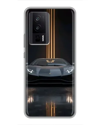Чехол для Xiaomi POCO F5 Pro с картинкой «Lamborghini золотые линии» Чехол для Xiaomi POCO F5 Pro с картинкой «Lamborghini золотые линии»