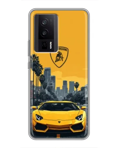 Чехол для Xiaomi POCO F5 Pro с картинкой «Желтый Lamborghini город» Чехол для Xiaomi POCO F5 Pro с картинкой «Желтый Lamborghini город»