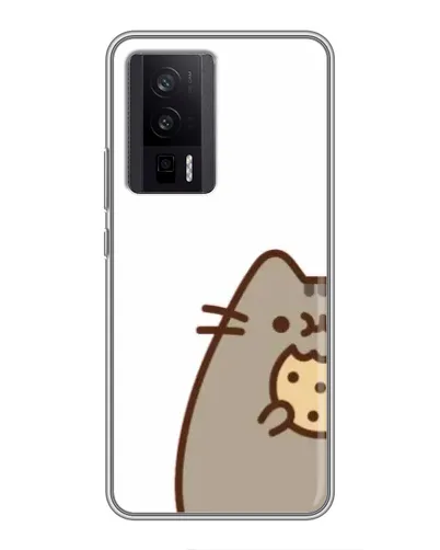 Чехол для Xiaomi POCO F5 Pro с картинкой «Пушин с печеньем» Чехол для Xiaomi POCO F5 Pro с картинкой «Пушин с печеньем»