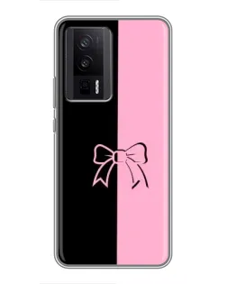 Чехол для Xiaomi POCO F5 Pro с картинкой «Половинки банта»