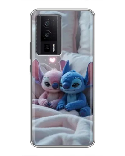 Чехол для Xiaomi POCO F5 Pro с картинкой «Плюшевые Стич Ангел» Чехол для Xiaomi POCO F5 Pro с картинкой «Плюшевые Стич Ангел»