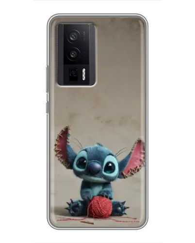 Чехол для Xiaomi POCO F5 Pro с картинкой «Стич на коричневом фоне» Чехол для Xiaomi POCO F5 Pro с картинкой «Стич на коричневом фоне»