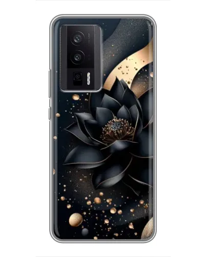 Чехол для Xiaomi POCO F5 Pro с картинкой «Черный лотос»
