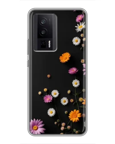 Чехол для Xiaomi POCO F5 Pro с картинкой «Цветочная композиция»
