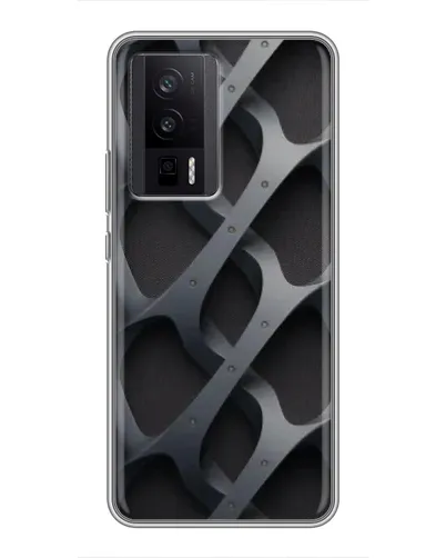 Чехол для Xiaomi POCO F5 Pro с картинкой «Объемное серое плетение» Чехол для Xiaomi POCO F5 Pro с картинкой «Объемное серое плетение»