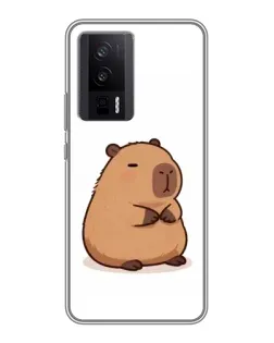 Чехол для Xiaomi POCO F5 Pro с картинкой «Толстенькая капибара»