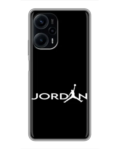 Чехол для Xiaomi POCO F5 с картинкой «Jordan White Logo» Чехол для Xiaomi POCO F5 с картинкой «Jordan White Logo»